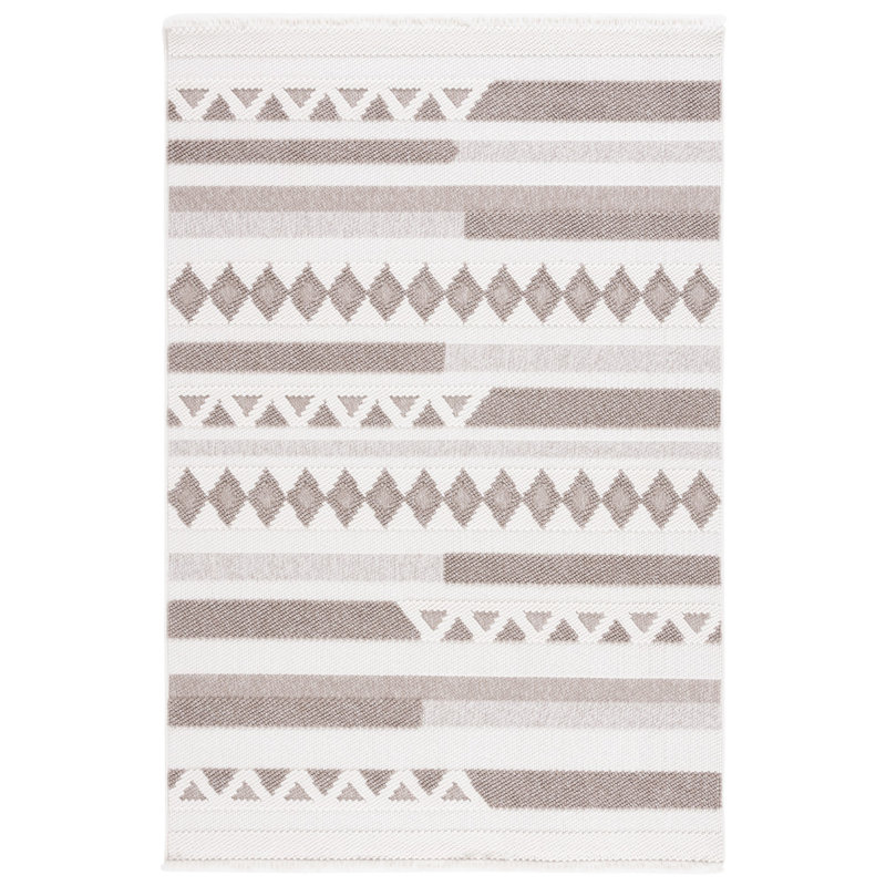 Lotus Geometric Indoor/Outdoor Rug, Rectangle 5'3" x 7'6"