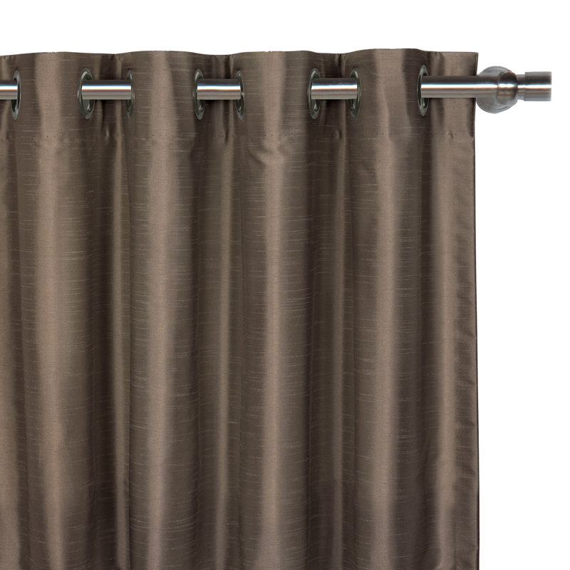 Edris Room Darkening Curtain, 96" x 120", Fog