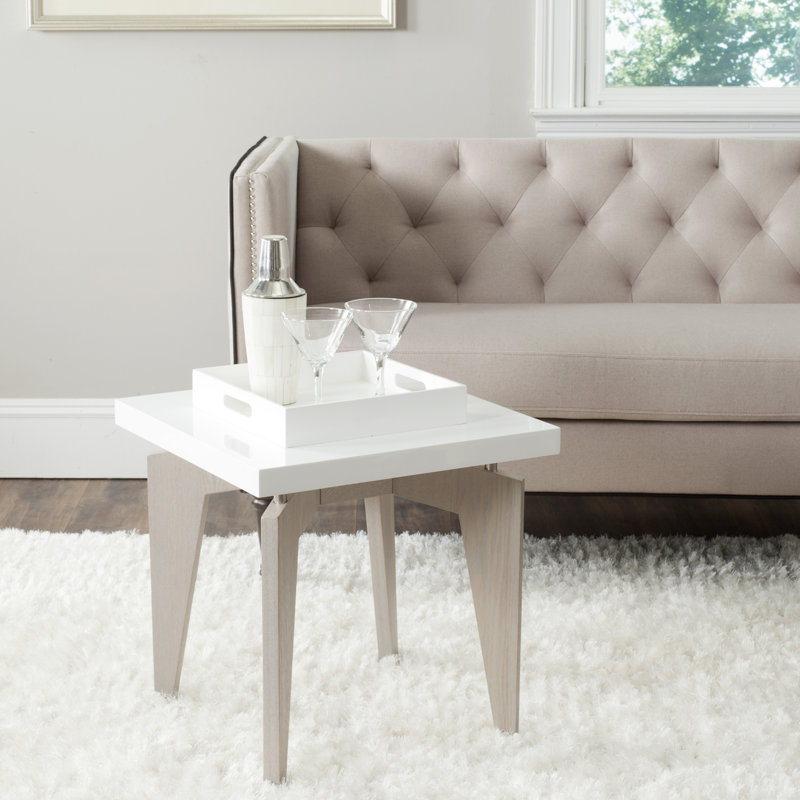 Delray End Table, Grey