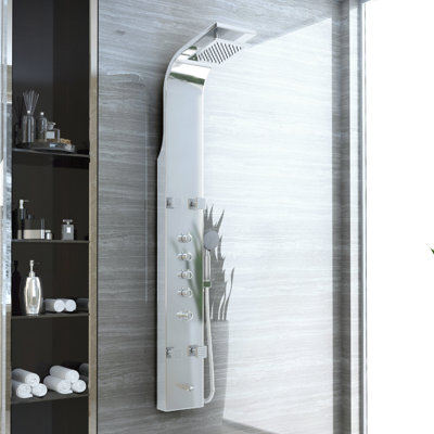 Echo 63'' Shower Panel with Adjustable Shower Head