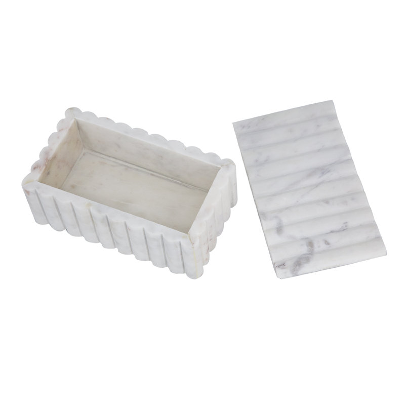 Boîte décorative Colina, Blanc