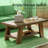 Rustic Tea Table,Spacious Coffee Table,2-Tier Center Table