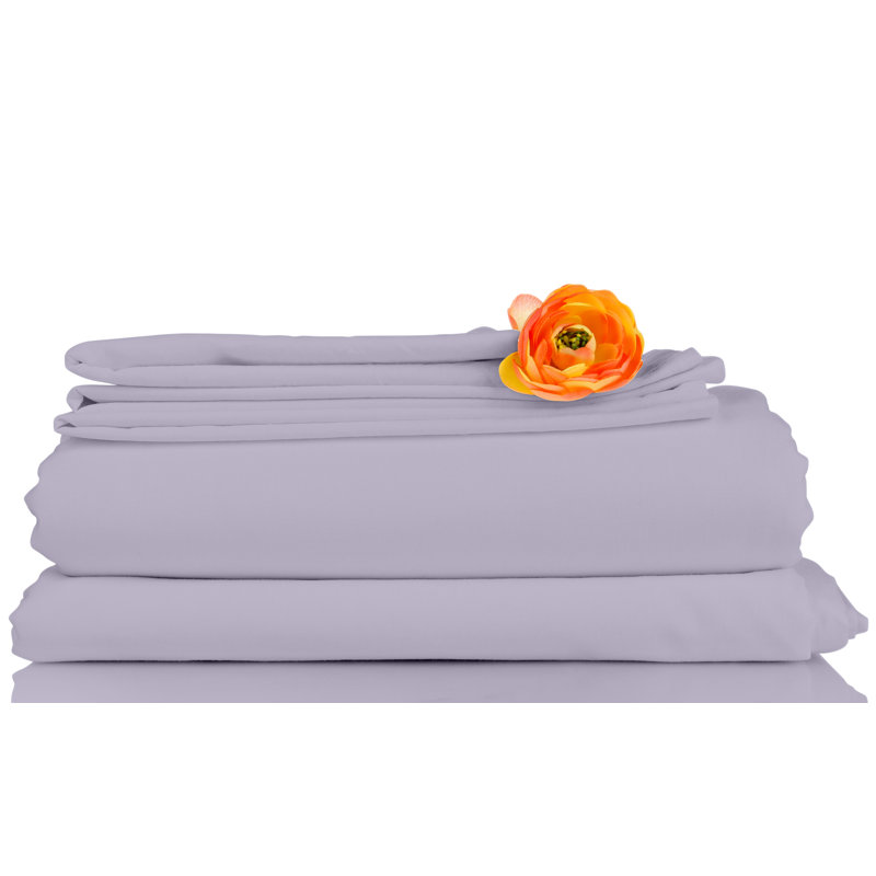 Bed Sheets Microfiber Sheet Set, King, Lilac