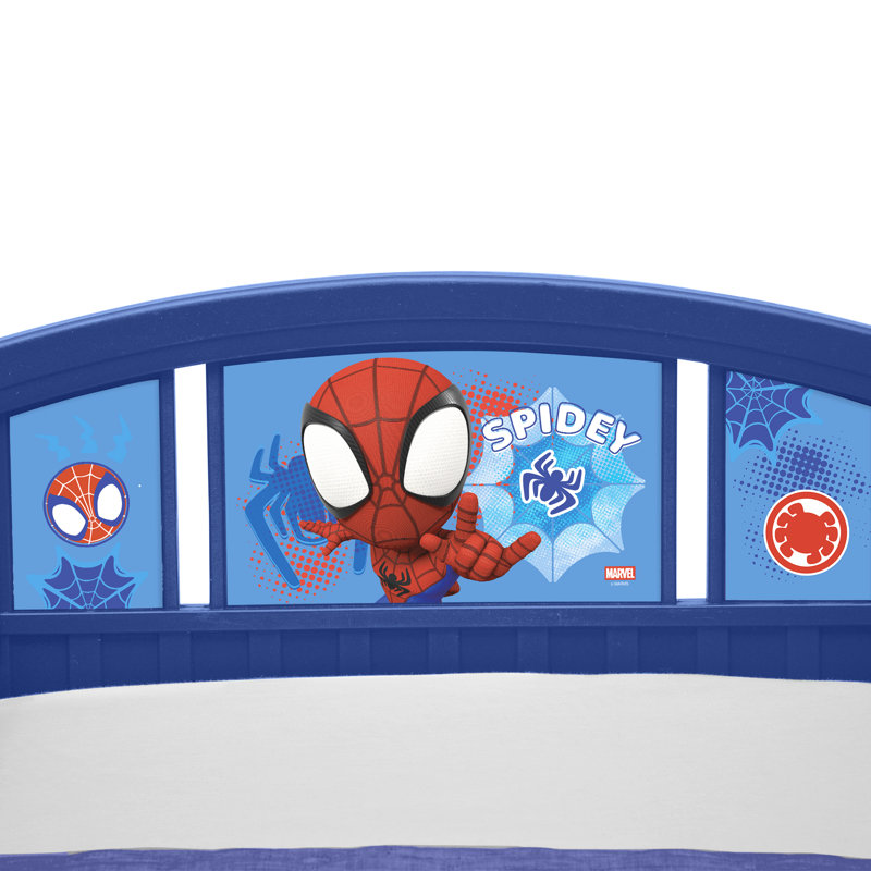 Spidey and His Amazing Friends Plastic Toddler Bed by Delta Children