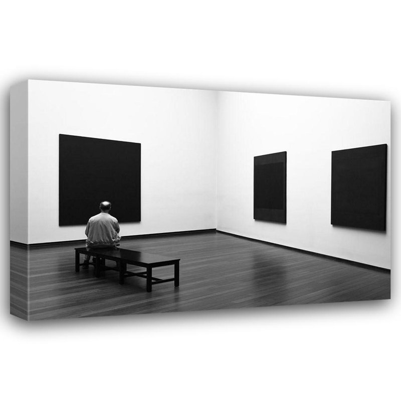 «Red Barrel Studio® Lionse», galerie d'art sur toile tendue: Enjoying Rothko, H 17 po x l 24 po