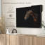 Animal «Bridled Dark Brown Horse Canvas Print»-101453194