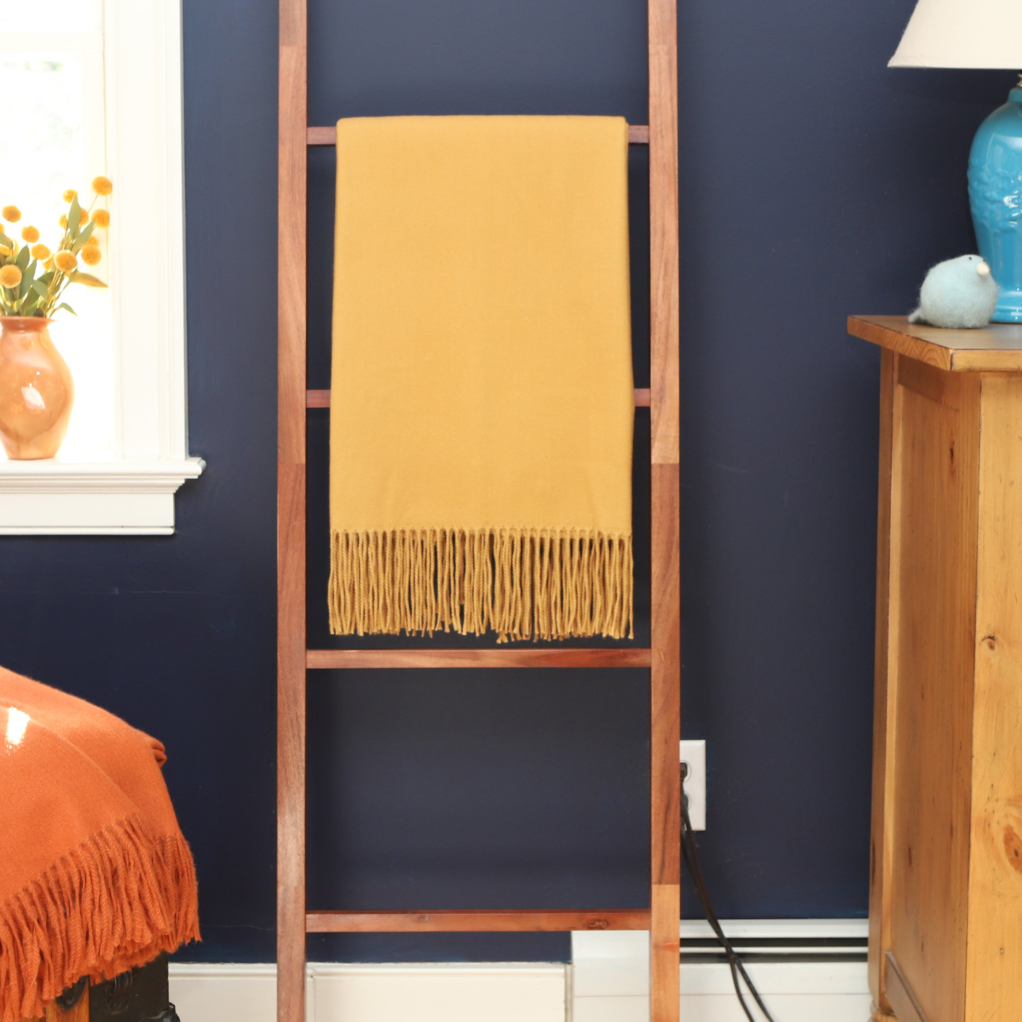 Cascades Machine Woven Throw Blanket, Honey