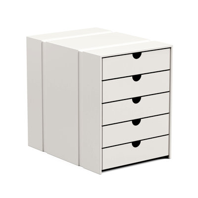 File Cabinet Shelf Organizing Box Settrays 5 Drawers Closed