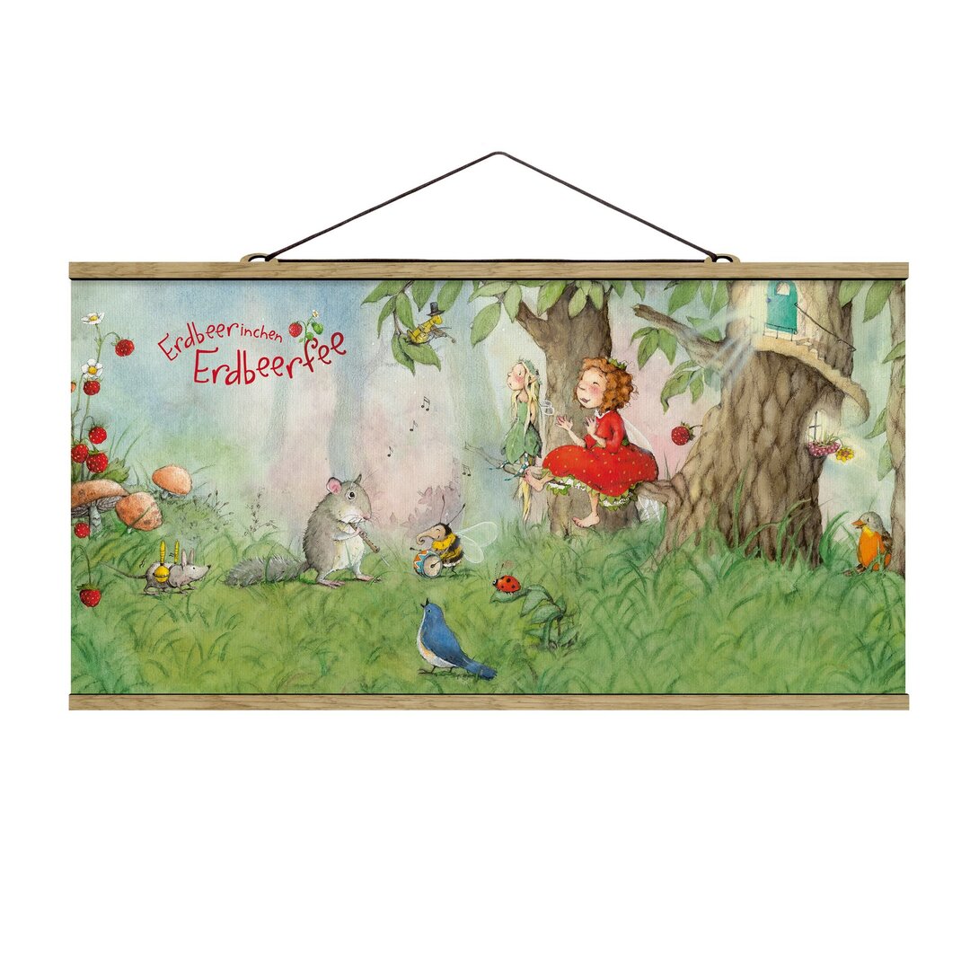 Kunstdruck Strawberry Fairy Gemeinsames Musizieren