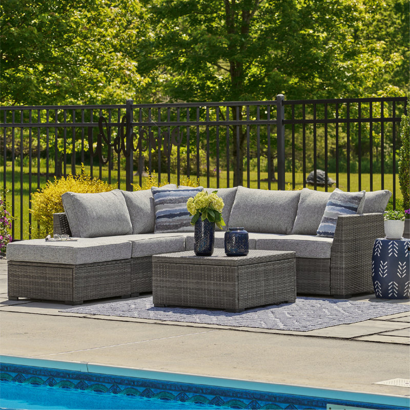 Jorja 5 - Person Modular Patio Conversation Set