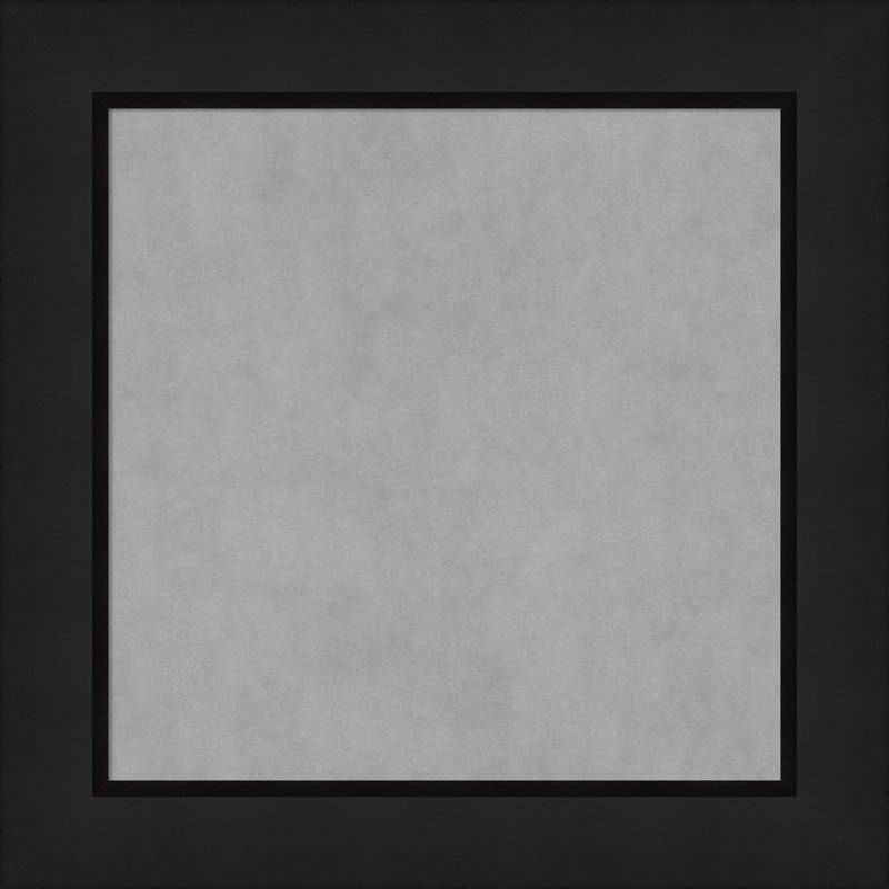 Tableau magnétique à cadre étroit noir minuit, H 15 po x l 15 po x P 1 po