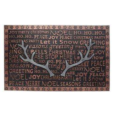 Reindeer Christmas Doormat, Christmas Door Decor