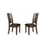 Ensemble de 2 chaises d'appoint à dossier à lattes Charlton en espresso