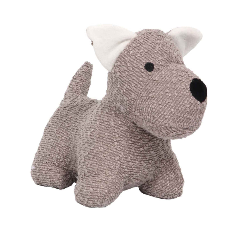 Butoir de porte pour chien, support de plancher décoratif Boucle lesté pour les pièces intérieures, taupe, Taupe