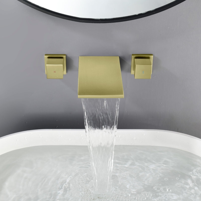 Wall Tub Spout, Gold