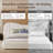 King Size M-Shape Upholstered Bed Frame With Oversized Headboard Off White