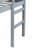 Full Rubber Wood Loft Bed With Ladder,Grey