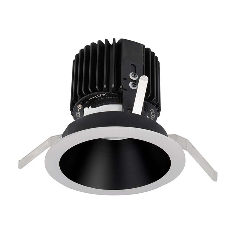 Ensemble d’éclairage encastré à del 5,75" remodel Volta, Noir / Blanc