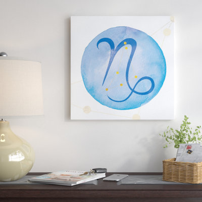 «Illumination of Capricorn with Constellation» par 5by5Collective - Impression sur toile tendue sur châssis