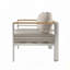 Fauteuil club d'extérieur en aluminium pour patio