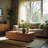 Modern Walnut Rectangular Coffee Table With Sliding Top And Hidden Storage, Elegant Living Room Furniture