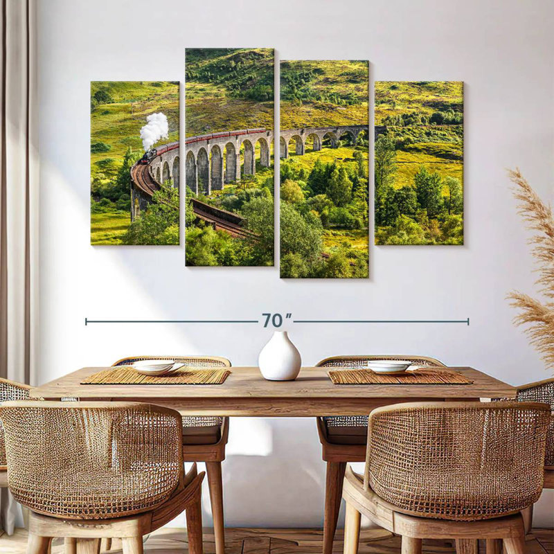 Lilie Glenfinnan, chemin de fer du viaduc, H 42 po x l 68 po