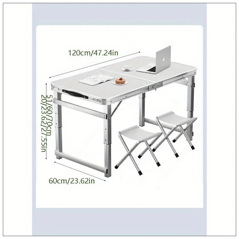 Grande table pliante d'extérieur portative