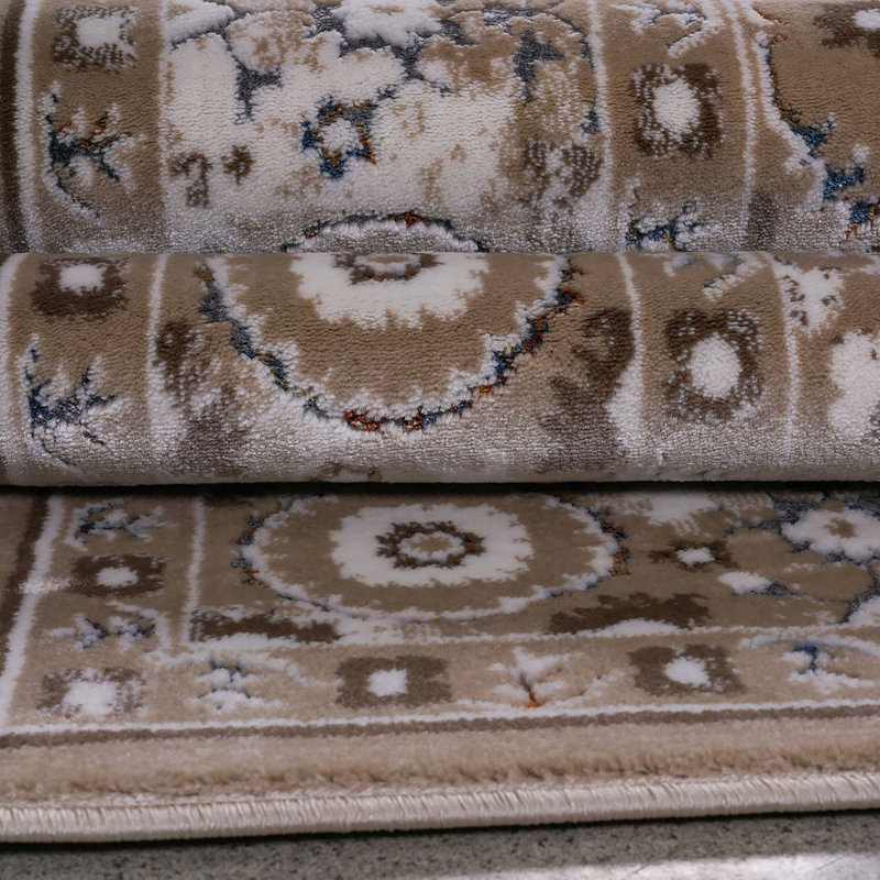 Tapis turc Alonta-Crème, Rectangle 5 pi 3 po x 7 pi 2 po