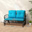 Chaise berçante d'extérieur en métal avec coussins-2107773398-2107773416
