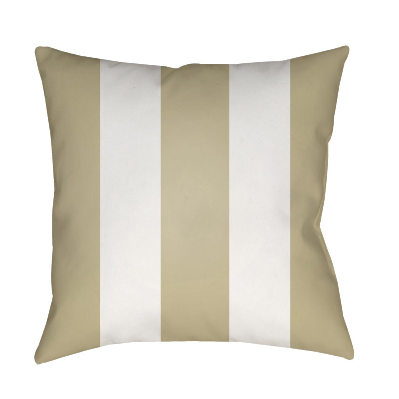 Coussin intérieur / extérieur Athena, H 18 po x l 18 po, Brun clair