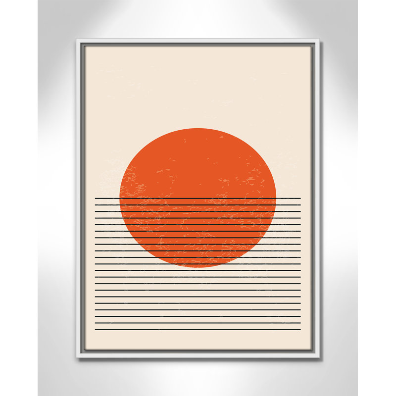 «Bright Minimal Series # 2» par Stanley, Toile avec cadre, Flotteur blanc, L 19,5 po x H 25,5 po