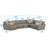Zanna 5pc Sectional With Cuddler-1522299863