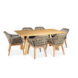 Essential Outdoor 7 - Piece Dining Set with Cushions