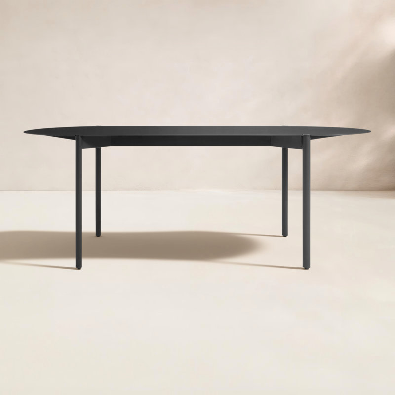 Comeuppance Outdoor Oval Dining Table, Oblivion