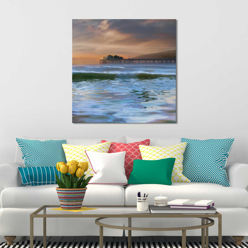 «The Pier», reproduction, H 24 po x l 24 po x P 1,5 po, Toile tendue