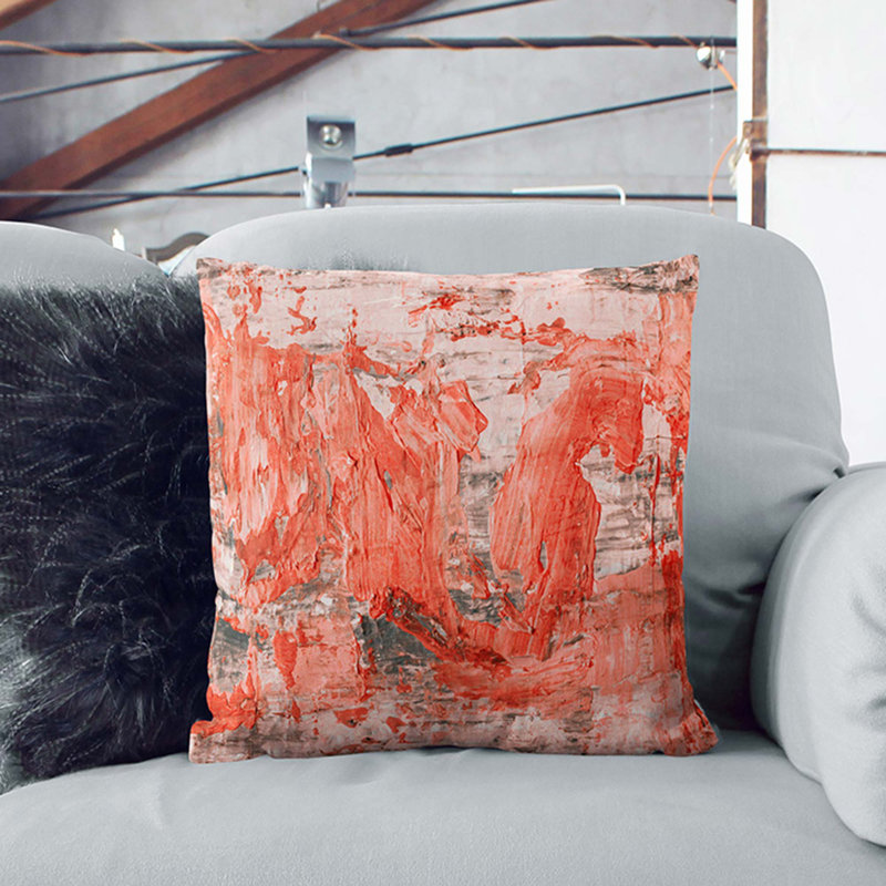 Abstract Square Throw Cushion, 40 x 40 cm
