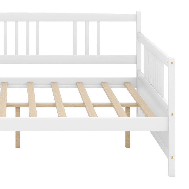 Full Size Daybed With Support Legs, White