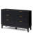 6 - Drawer 47.2" W Double Dresser, Fluted Design Wood Wide Chest-1382978141