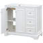 Meuble-lavabo transitionnel 36 po avec lavabo en céramique de 36 po - Comprend 2 portes à fermeture en douceur, une tablette réglable en forme de U, 3 tiroirs (dont un avec séparateur), une finition peinte et un grand espace de rangement-115672360