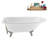 62" Streamline Clawfoot Tub,Tray,Drain, Clawfeet-101628981-102218225