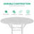 Alcott Hill® 38.48" Patio Height Bar Table, All-weather Cast Aluminum Bar Bistro Table Outdoor Patio Round Dining Table With Umbrella Hole For Balcony, Lawn, Garden, Backyard-133581205