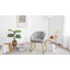 Flower Shape Tub Chair with Golden Metal Legs -1569594307