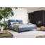 Grand lit tapissier bleu-309364774-309364772