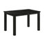 Table de salle à manger Syon, plateau en faux marbre noir de 47 pouces, pieds en bois noir-118708317