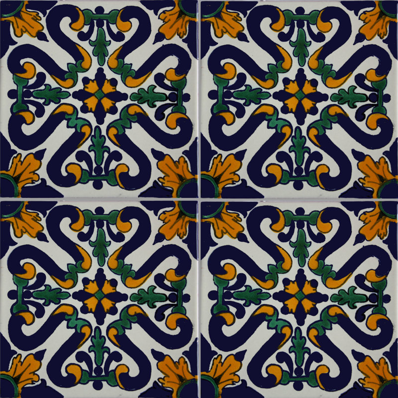 2 "x 2" 36 pièces TalaMex Ures tuile d'argile mexicaine faite à la main dosseret mosaïque