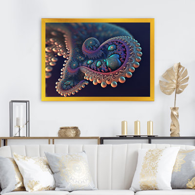 «Turquoise Fractal Mystery VI», reproduction sur toile