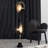 Black Metals + Fabri Free form Floor Lamps