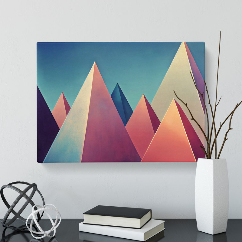 Modern Pyramids Vol.4 Abstract - Wrapped Canvas, 40cm H x 60cm W x 3cm D
