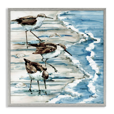 " Rockhampton Sandpipers Beach Ripples " by Paul Brent