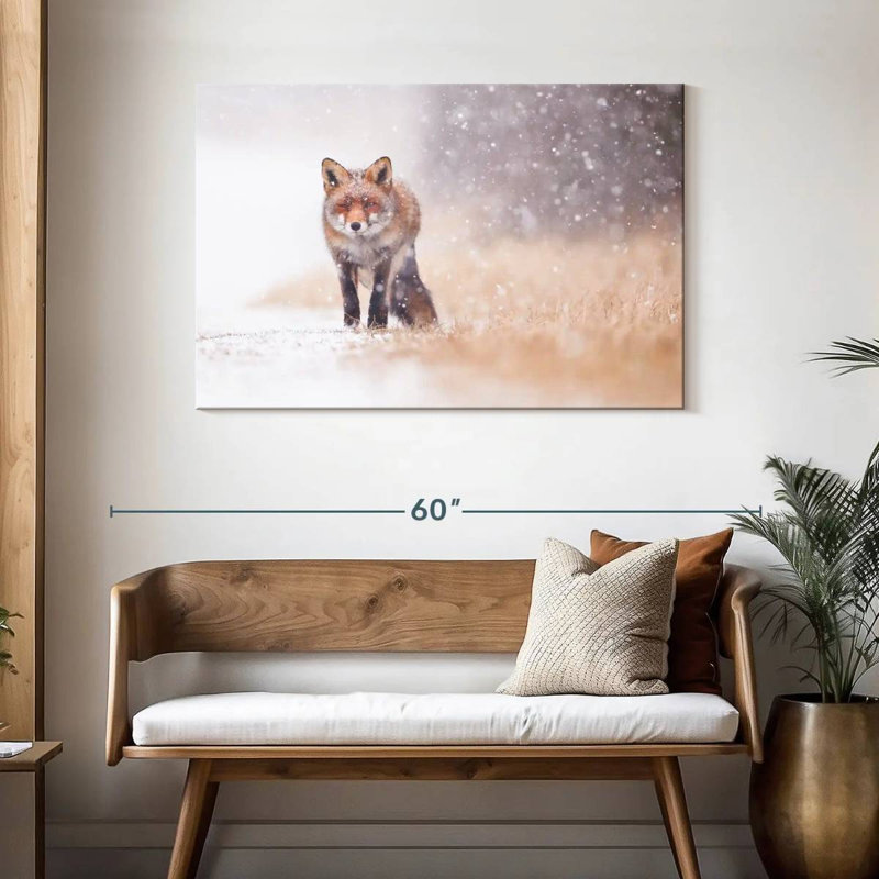 Brampt Fox In Snowstorm